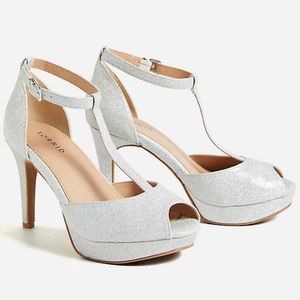 silver dress shoes low heel wide width